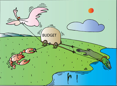 Budget By Alexei Talimonov | Business Cartoon | TOONPOOL