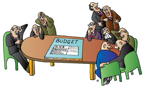 Budget By Alexei Talimonov | Politics Cartoon | TOONPOOL