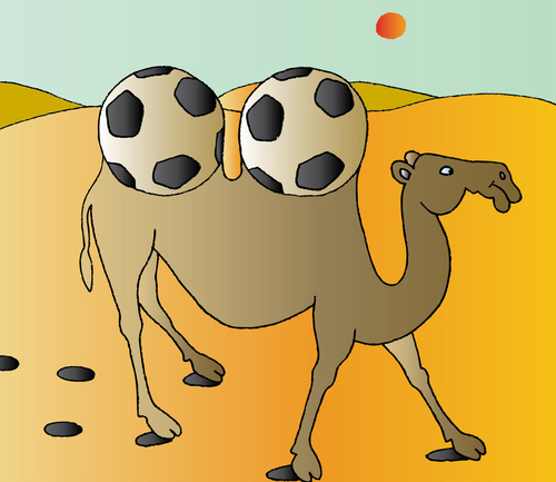 Cartoon: Camel (medium) by Alexei Talimonov tagged football