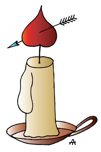 Cartoon: Candle (medium) by Alexei Talimonov tagged candle