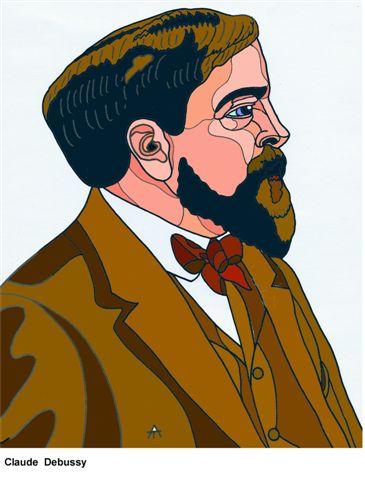 Cartoon: Claude Debussy (medium) by Alexei Talimonov tagged composer,musician,music,claude,debussy