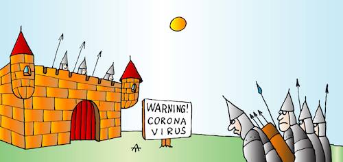 Cartoon: Corona virus (medium) by Alexei Talimonov tagged corona,virus