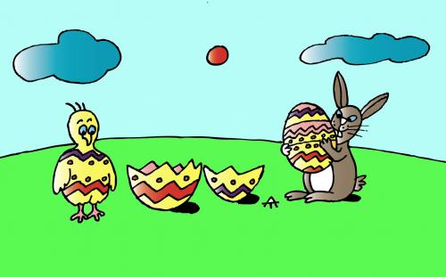 Cartoon: Easter Season (medium) by Alexei Talimonov tagged easter,season