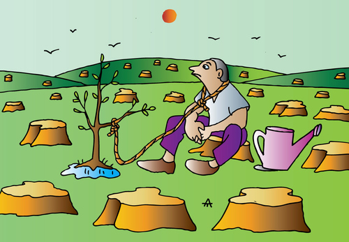 Cartoon: Eco Cartoon (medium) by Alexei Talimonov tagged ecology