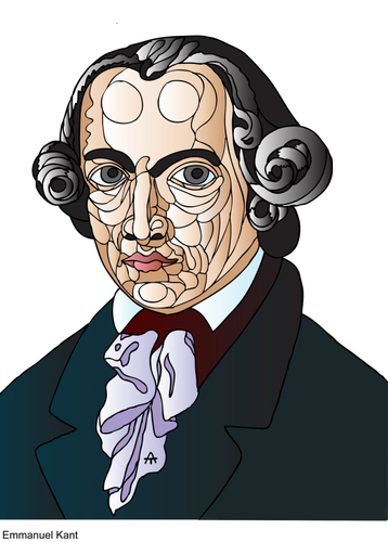 Cartoon: Emmanuel Kant (medium) by Alexei Talimonov tagged kant