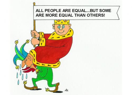 Equality By Alexei Talimonov | Philosophy Cartoon | TOONPOOL