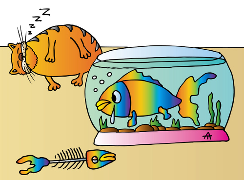 Cartoon: Fish (medium) by Alexei Talimonov tagged fish