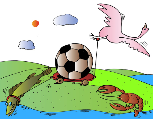 Cartoon: Football (medium) by Alexei Talimonov tagged football