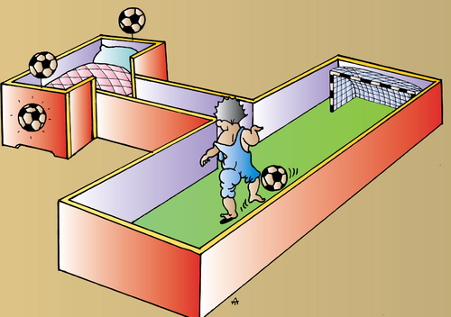 Cartoon: Football (medium) by Alexei Talimonov tagged football