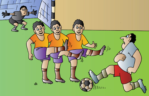 Cartoon: Football (medium) by Alexei Talimonov tagged football