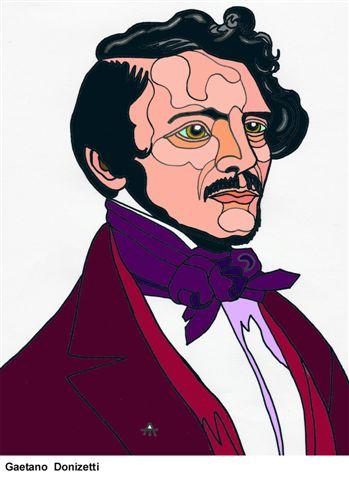 Cartoon: Gaetano Donizetti (medium) by Alexei Talimonov tagged gaetano,donizetti