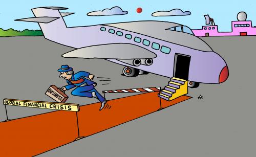 Cartoon: Global Financial Crisis (medium) by Alexei Talimonov tagged financial,crisis,wall,street,bankers