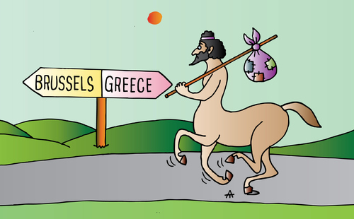 Cartoon: Greece (medium) by Alexei Talimonov tagged greece