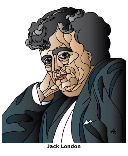 Cartoon: Jack London (medium) by Alexei Talimonov tagged jack,london