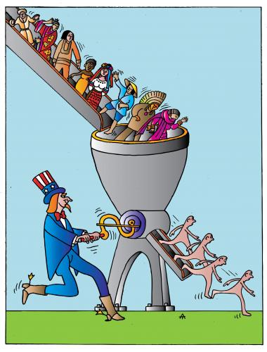 Cartoon: Monoculture (medium) by Alexei Talimonov tagged cusa,cultures