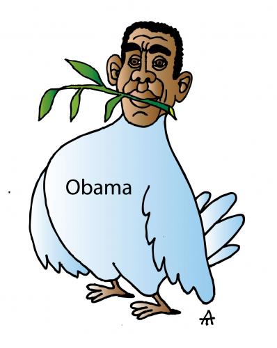 Cartoon: Obama (medium) by Alexei Talimonov tagged barack,obama,usa,elections,president