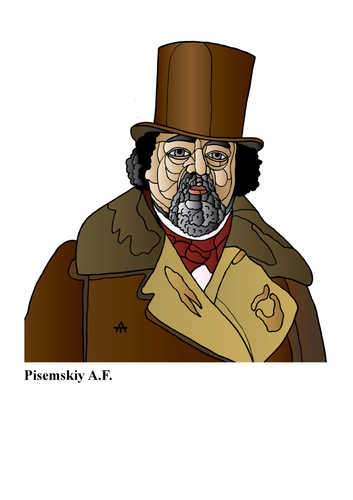 Cartoon: Pisemskiy (medium) by Alexei Talimonov tagged pisemskiy