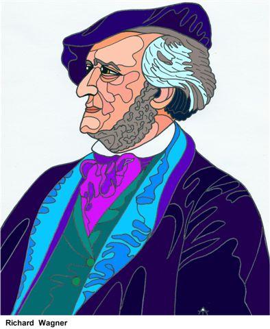 Cartoon: Richard Wagner (medium) by Alexei Talimonov tagged composer,musician,music,richard,wagner