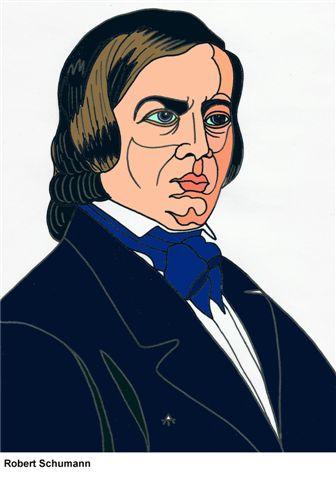 Cartoon: Robert Schumann (medium) by Alexei Talimonov tagged composer,musician,music,robert,schumann