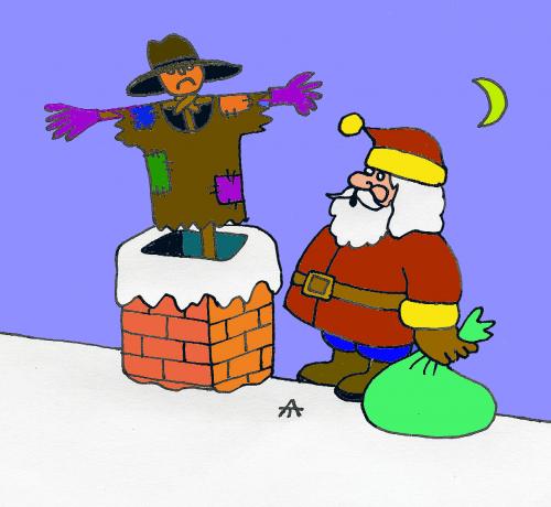 Cartoon: Santa (medium) by Alexei Talimonov tagged xmas,santa,claus