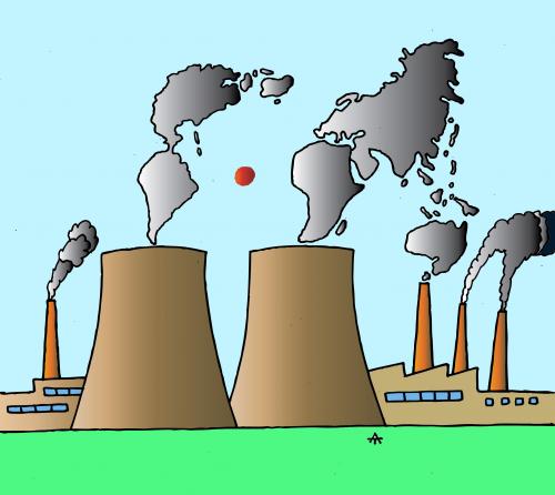 Cartoon: Smoke (medium) by Alexei Talimonov tagged smoke,world,industry