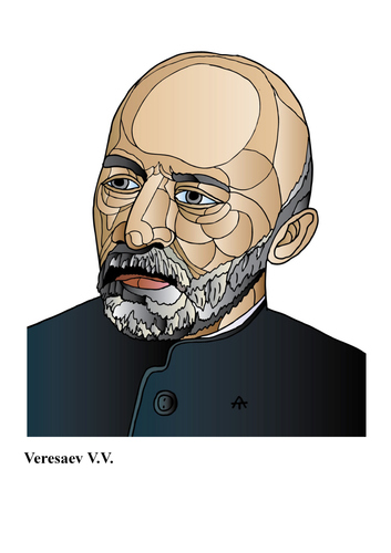 Cartoon: Veresaev (medium) by Alexei Talimonov tagged veresaev