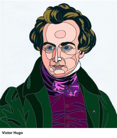 Cartoon: Victor Hugo (medium) by Alexei Talimonov tagged author,literature,books,victor,hugo