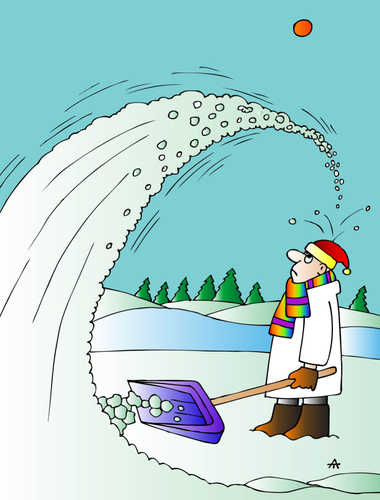 Cartoon: Winter (medium) by Alexei Talimonov tagged winter,snow
