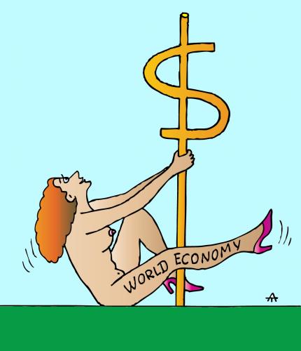 Cartoon: World Economy (medium) by Alexei Talimonov tagged world,economy,financial,crisis