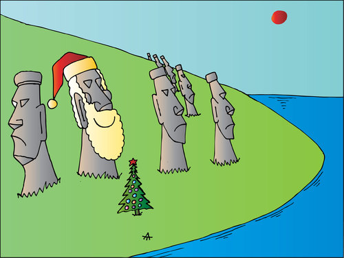 Cartoon: Xmas (medium) by Alexei Talimonov tagged xmas,christmas