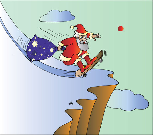 Cartoon: Xmas (medium) by Alexei Talimonov tagged xmas,christmas