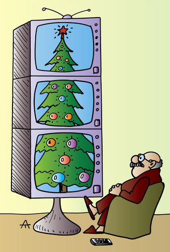 Cartoon: Xmas Tree (medium) by Alexei Talimonov tagged xmas,tree