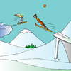 Cartoon: Angel (small) by Alexei Talimonov tagged snow,winter,skiing,angel,olympics