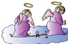 Cartoon: Angels (small) by Alexei Talimonov tagged angels