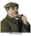 Cartoon: Arthur Conan Doyle (small) by Alexei Talimonov tagged doyle