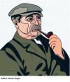 Cartoon: Arthur Conan Doyle (small) by Alexei Talimonov tagged author,literature,books,arthur,conan,doyle