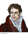 Cartoon: Arthur Schopenhauer (small) by Alexei Talimonov tagged schopenhauer