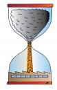Cartoon: As Time Goes By (small) by Alexei Talimonov tagged air pollution climate change industry
