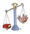 Cartoon: Balance (small) by Alexei Talimonov tagged literature,books