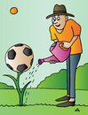 Cartoon: ball and man (small) by Alexei Talimonov tagged ball,man