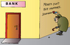 Cartoon: Bank (small) by Alexei Talimonov tagged bank