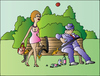 Cartoon: Bench (small) by Alexei Talimonov tagged bench,seat,belts,love