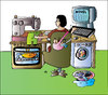 Cartoon: Busy Woman (small) by Alexei Talimonov tagged busy,woman,novel