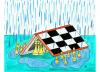 Cartoon: Chess (small) by Alexei Talimonov tagged chess rain
