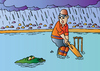 Cartoon: Cricket (small) by Alexei Talimonov tagged cricket