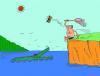 Cartoon: Crocodile (small) by Alexei Talimonov tagged crocodile,butterfly