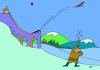 Cartoon: Dangerous Skiing (small) by Alexei Talimonov tagged hunting,skiing