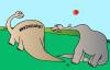 Cartoon: Dinosaur (small) by Alexei Talimonov tagged dinosaur