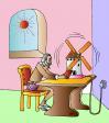 Cartoon: Don Quixote and Fan (small) by Alexei Talimonov tagged don quixote literature books