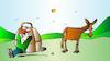 Cartoon: Donkey and man (small) by Alexei Talimonov tagged donkey